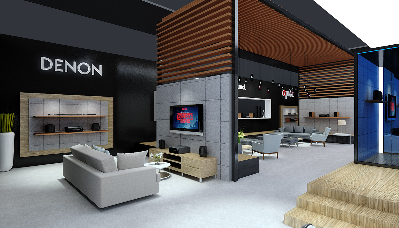 DENON展臺設(shè)計(jì)細(xì)節(jié)