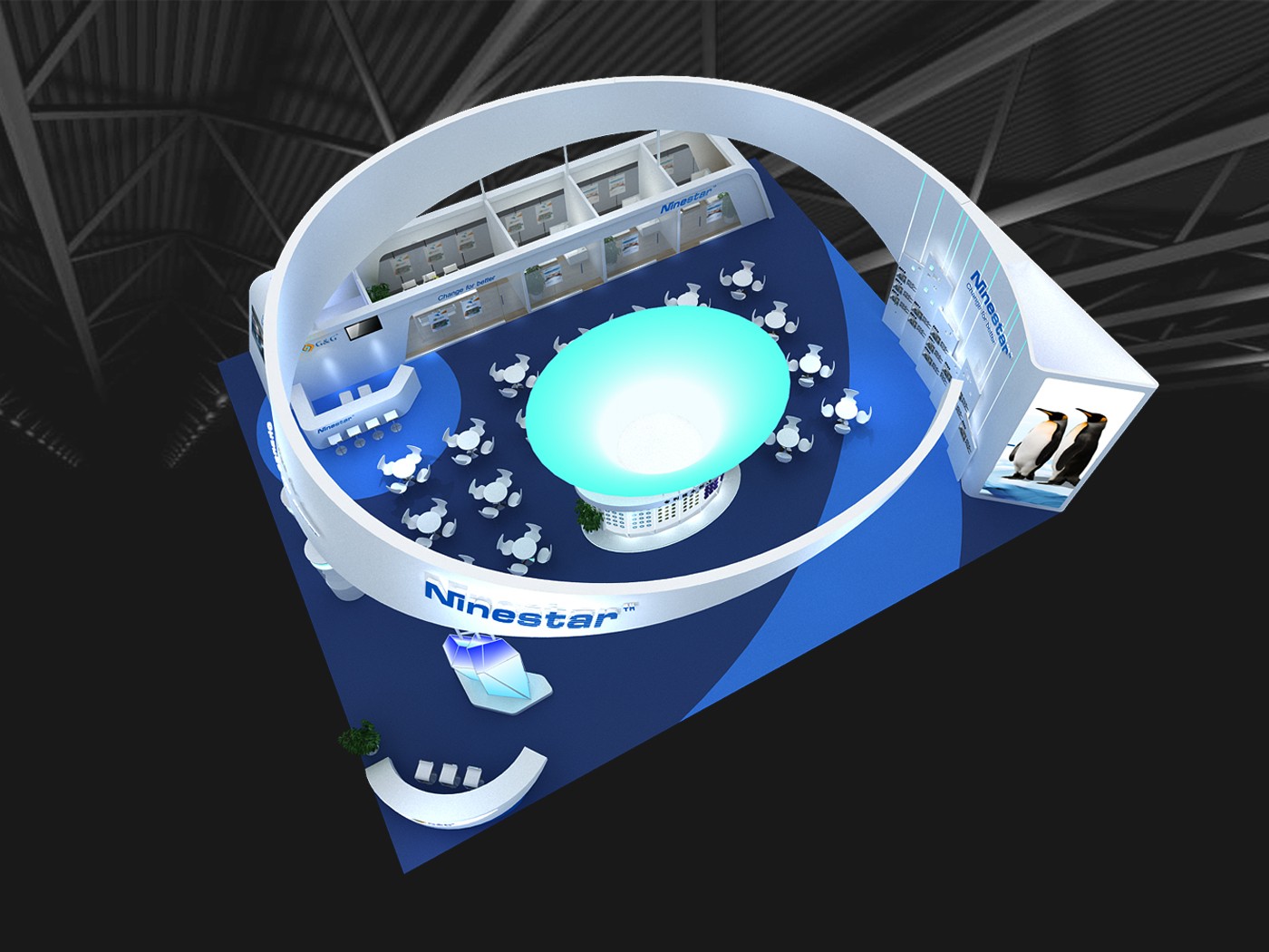 納思達展臺設(shè)計案例